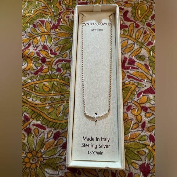 NIB: Cynthia Rowley Sterling Silver 18’ Rope Chain - Picture 3 of 8